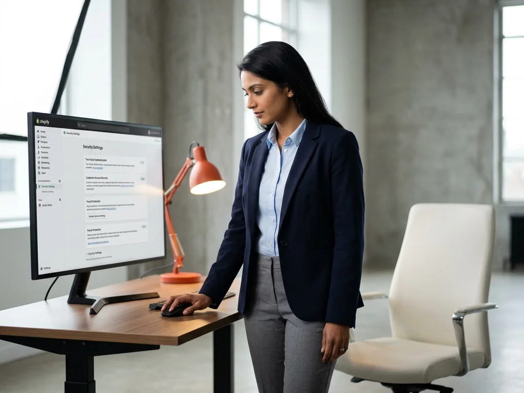 Maintenance technique et sécurisation d'une interface Shopify pour une boutique e-commerce performante.